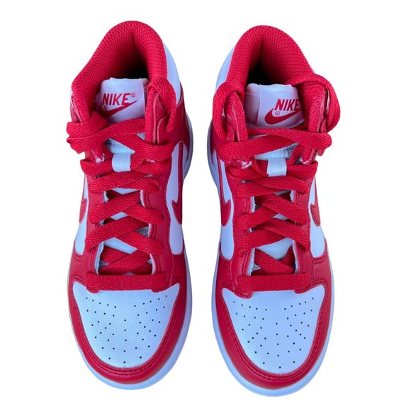 Nike Dunk High (PS) Little Kids Size 11c & 12c White University Red Brand New! - Picture 2 of 9